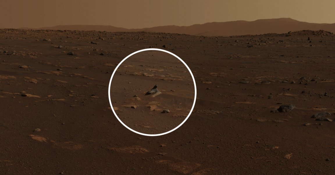 NASA released a stunning high-resolution panorama of the Martian surface taken by Perseverance's Mastcam-Z camera. It spotted a strangely shaped rock.