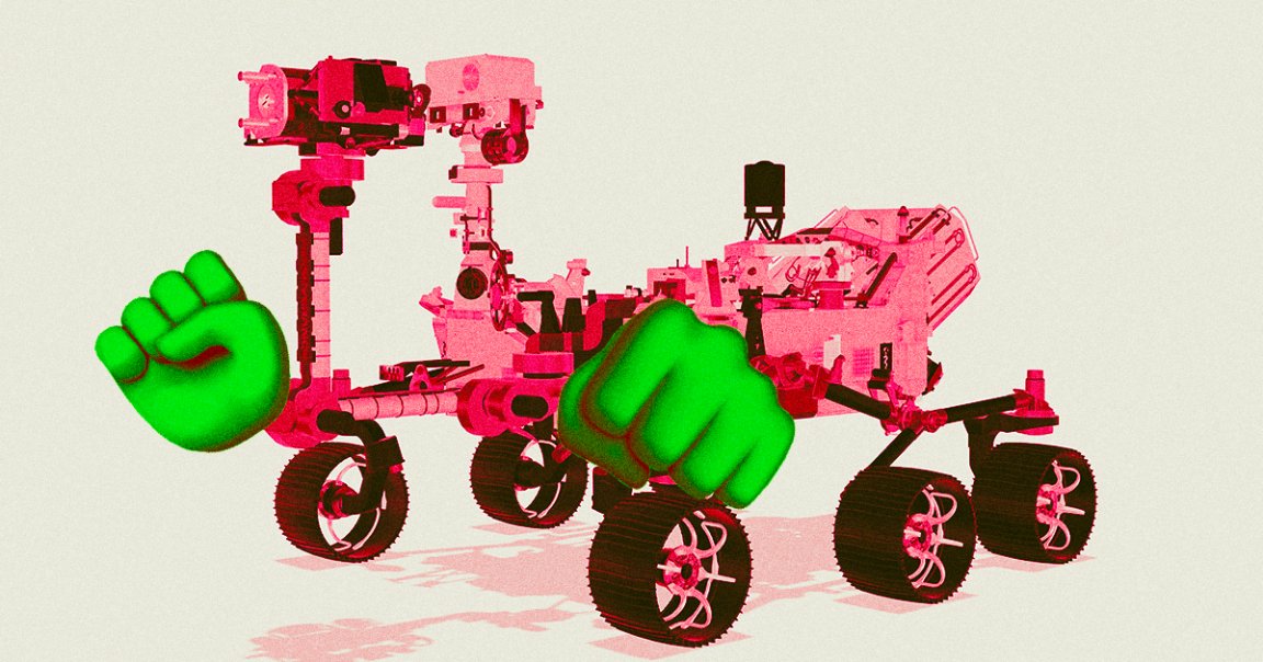 If I were dropped in Jezero crater with a pressurized spacesuit, could I defeat NASA’s mighty Perseverance rover in mortal combat?