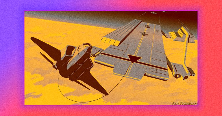 The US military is developing an aircraft carrier loaded up with semi-autonomous drones that flies in the air instead of floating on water.
