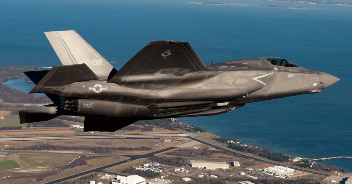 A Marine Corps F-35B fighter jet had its Gatling gun discharge a 25mm armor piercing high explosive round causing at least $2.5 million in damages.