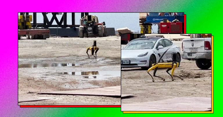 SpaceX's Boston Dynamics robodog named "Zeus" was spotted sniffing around the site of the recent Starship SN10 test and explosion.