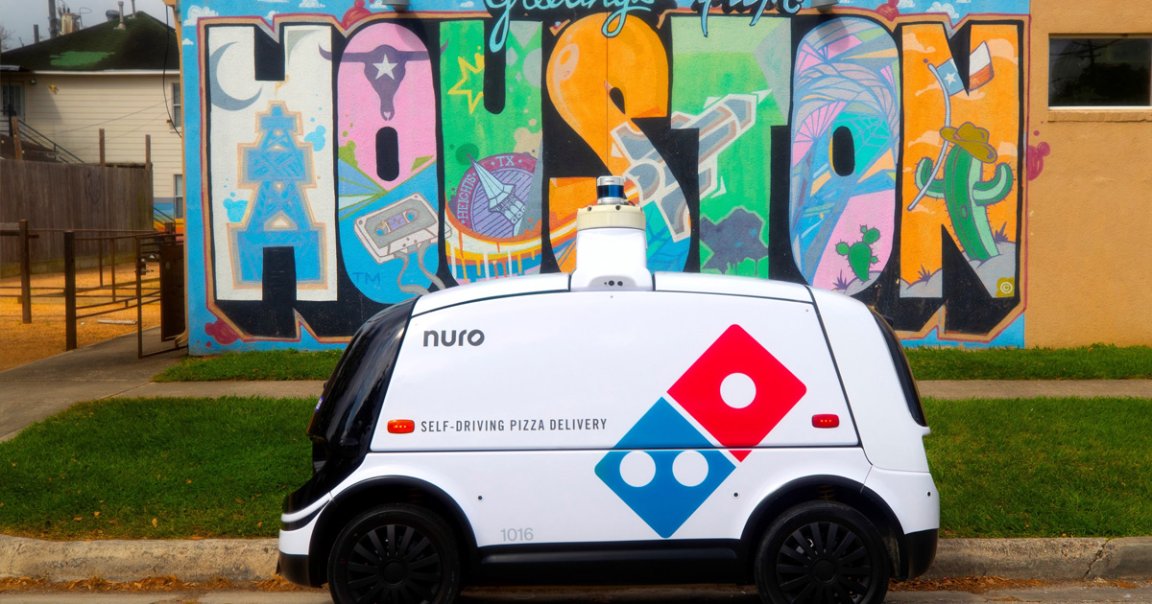 Pizza giant Domino's is partnering with robotics company Nuro to bring autonomous robot pizza deliveries to Houston, Texas.