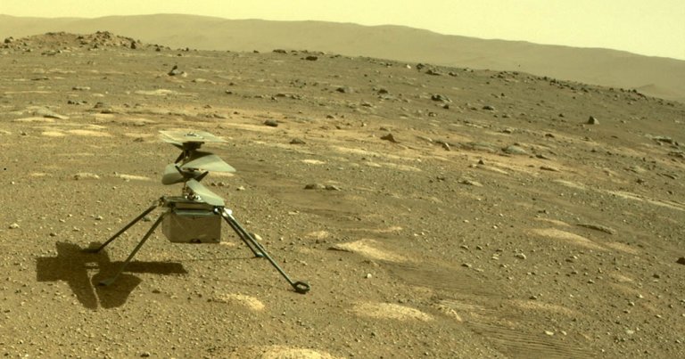 NASA's Mars helicopter dubbed Ingenuity is online and just snapped its first color photo over the weekend.