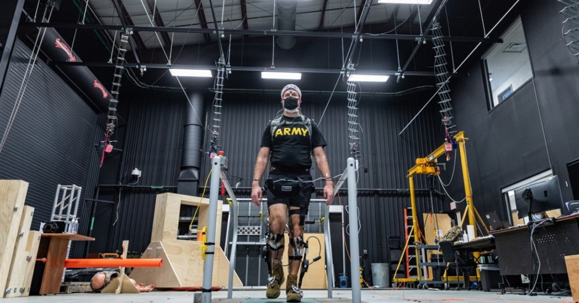 The US Army is testing a pair of powered exoskeleton boots that could soon allow soldiers to carry heavily loaded rucksacks with ease over long distances.