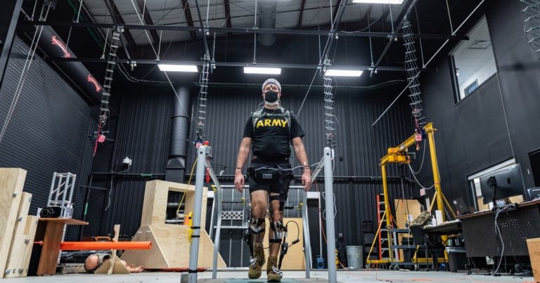 The US Army is testing a pair of powered exoskeleton boots that could soon allow soldiers to carry heavily loaded rucksacks with ease over long distances.