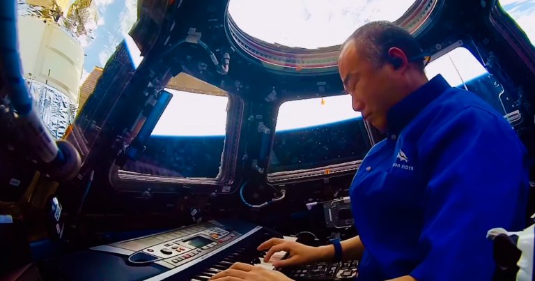 Watch an Astronaut Play Piano on the ISS as the Earth Drifts in the Background