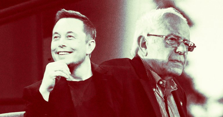 Sanders is trying to block legislation that would essentially guarantee a $10 billion payout for SpaceX rival Blue Origins.