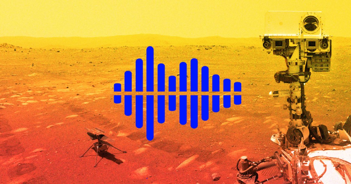 NASA has released the first-ever sounds of its Mars Helicopter in flight, picked up by the agency's Perseverance rover some 262 feet away.