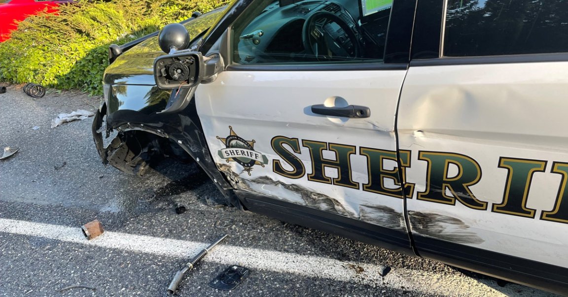 A 2015 Tesla Model S crashed into a parked Washington state deputy's patrol vehicle over the weekend with its Autopilot feature turned on.