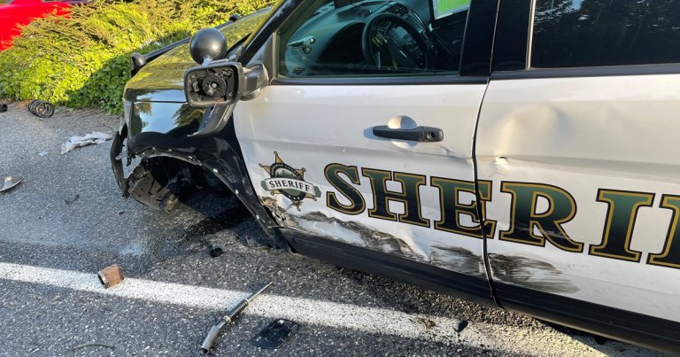 A 2015 Tesla Model S crashed into a parked Washington state deputy's patrol vehicle over the weekend with its Autopilot feature turned on.