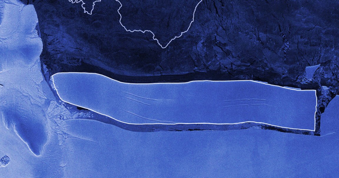 A  gigantic iceberg roughly 70 times the size of Manhattan has broken off from the Antarctic, becoming the world's largest iceberg.