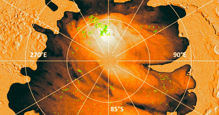 Scientists have uncovered dozens more subterranean lakes near Mars' south pole, but some of their locations defy explanation.