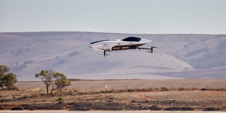 The world's first flying race car has taken to the skies for the very first time, setting the stage for an entirely new kind of racing league.