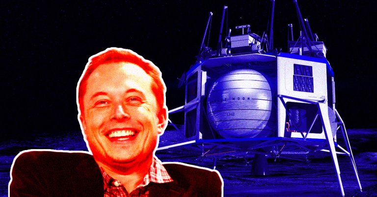 SpaceX CEO Elon Musk took to Twitter to ruthlessly mock Blue Origin's Blue Moon lander, the company's counterpart to the lunar variant of SpaceX's Starship.