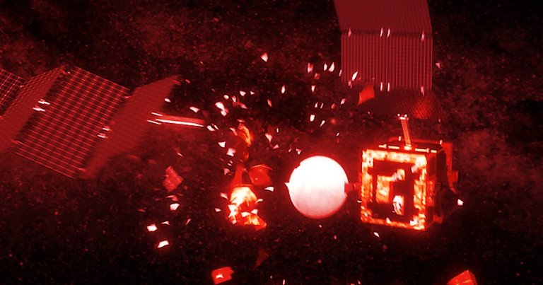 A Chinese military satellite appears to have gotten smashed by a disintegrating Russian rocket, Space.com reports.
