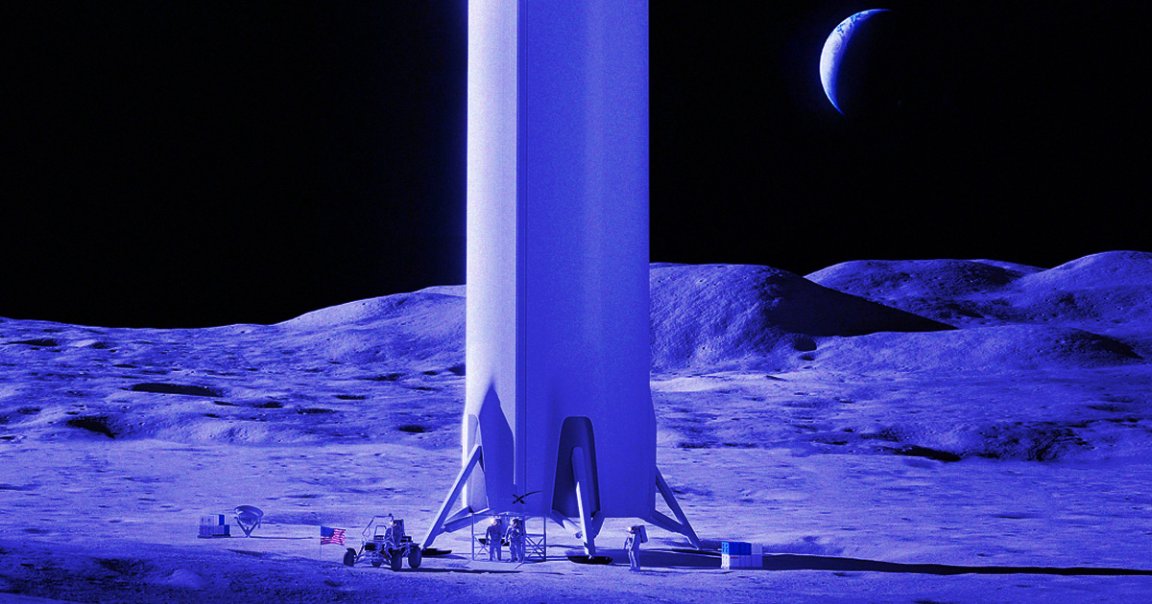 SpaceX just got its first round of funds from NASA to develop a lunar lander capable of sending the first astronauts to the surface of the Moon.