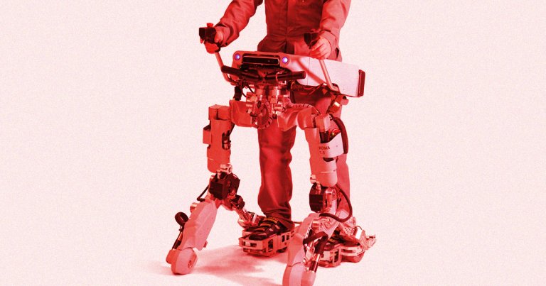 Japanese Panasonic subsidiary Atoun has come up with a futuristic exoskeleton that can transform itself into a powered buggy.