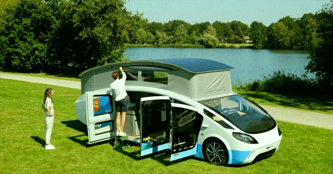 A team of students from Eindhoven in the Netherlands have created an awesome-looking mobile home that depends entirely on solar energy.