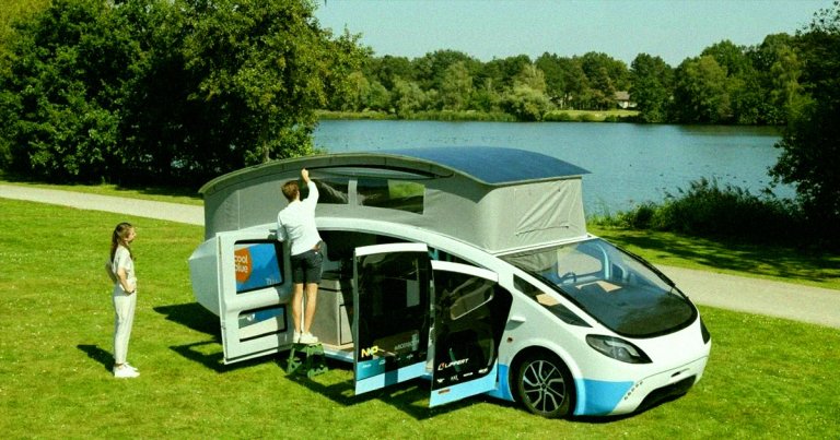A team of students from Eindhoven in the Netherlands have created an awesome-looking mobile home that depends entirely on solar energy.