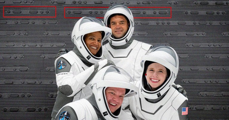 SpaceX hid a little Easter egg in the background of a photo of the Inspiration4 crew, who are heading to space later this week.