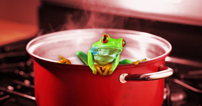 Prominent astrophysicist Martin Rees criticizes global leadership for ignoring climate change, comparing them to frogs boiling in a pot.