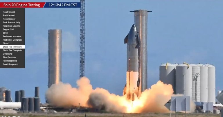 SpaceX’s Orbital Starship Prototype Just Fired Up All Its Engines