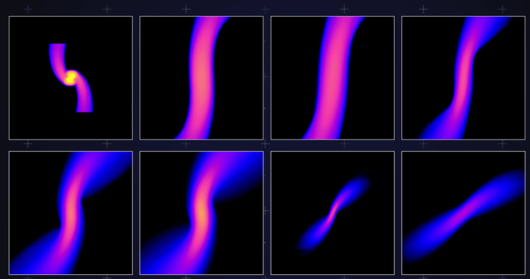 scientists this week tossed eight stars against a black hole one million times the mass of the Sun in a simulated battle to see which intergalactic contender would win.