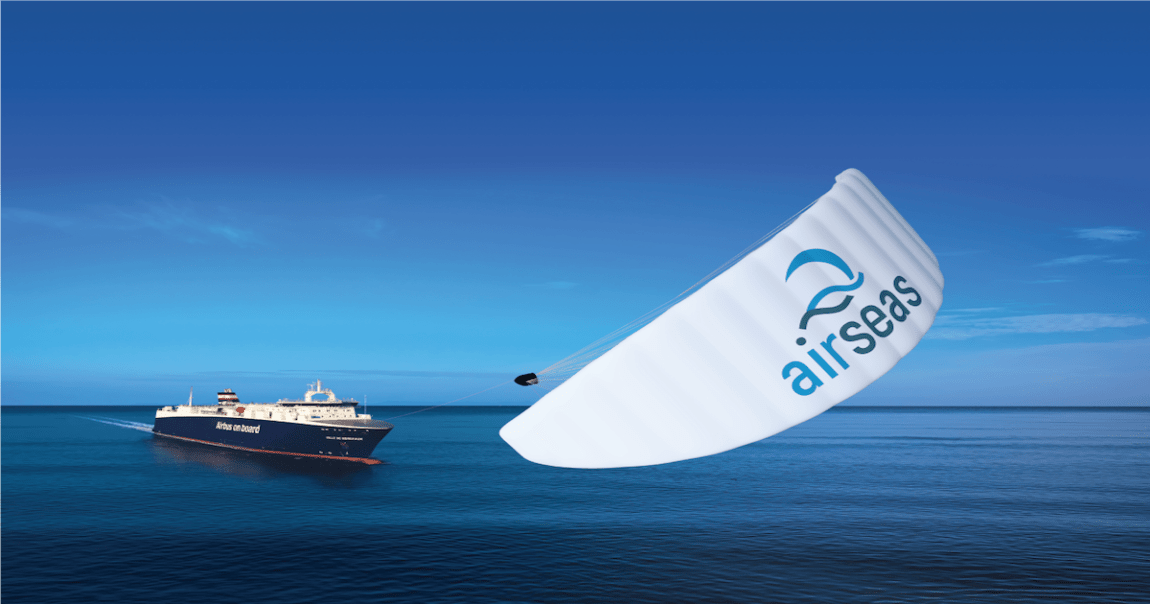 A huge cargo ship will use a large kite to drag itself across the ocean in a test run next month in an effort to reduce carbon emissions the shipping industry emits each year.