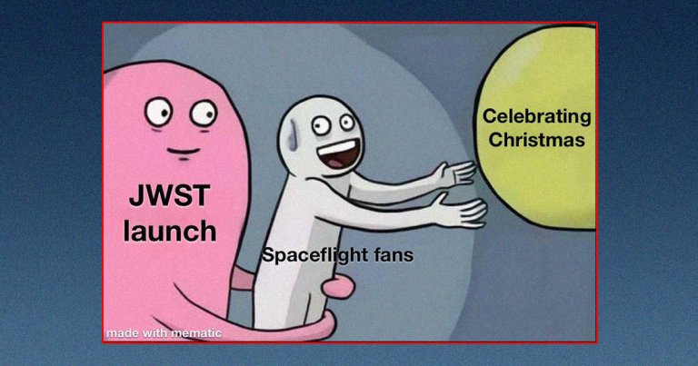 The world's newest space telescope that's been decades in the making is supposedly going to take off on Christmas Day and you best believe the internet has something to say about it.