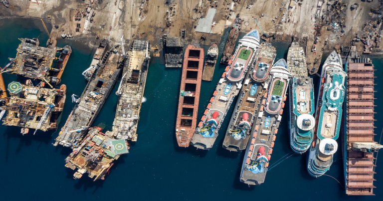 Eleven sailors stuck aboard an abandoned, damaged ship sent a frantic email for help. The crew were running out of food and began fishing to survive.