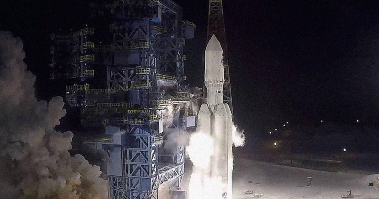 A Russian rocket booster is making its uncontrolled re-entry through the atmosphere right now — and officials aren't entirely sure where it will hit.