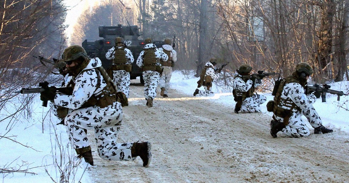 Threats of Russian invasion have led the Ukrainian military to a bizarre training location — the Chernobyl Exclusion Zone. 
