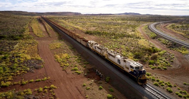 Mining company Fortescue is looking to reduce its carbon footprint with an electric "Infinity Train" that can fully recharge by rolling down the mountain.