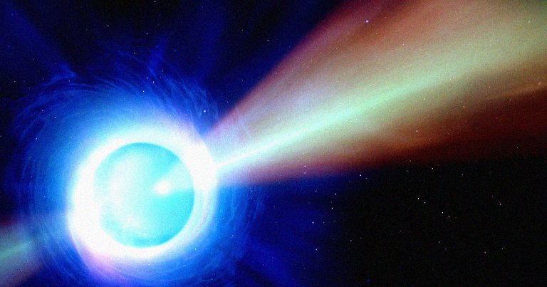 Wanna feel small? Peep these latest photos from NASA that show an x-ray beam trillions of kilometers long coming out of a collapsing star.
