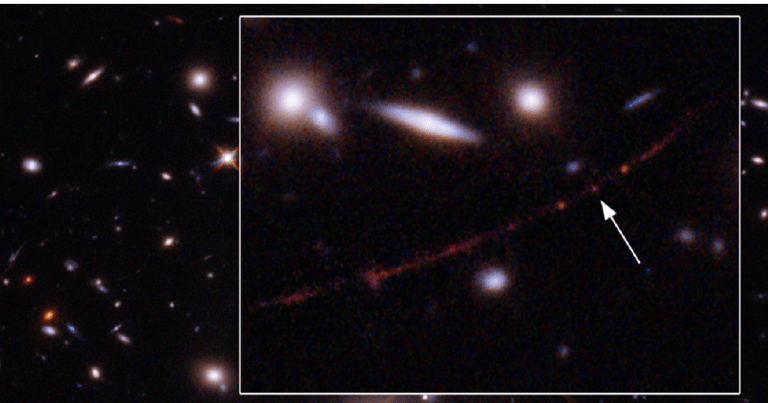 NASA just released a Hubble Space Telescope image of Earendel, which they say is the most distant and ancient star ever observed.