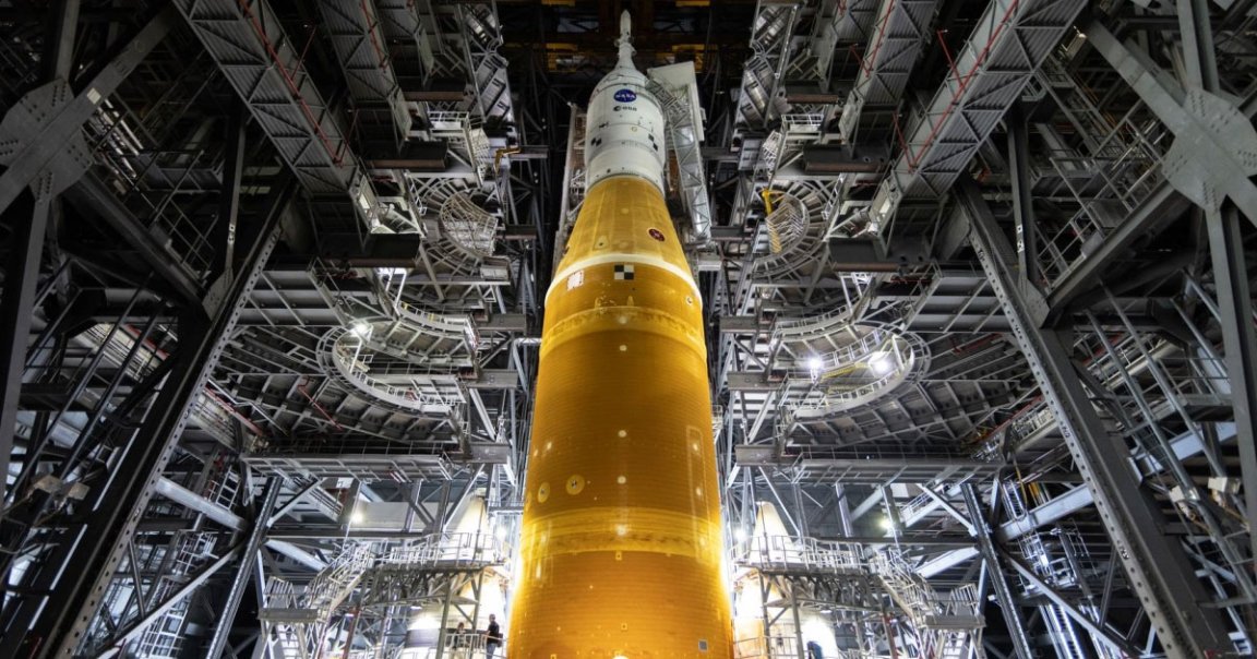 NASA is finally ready to roll out the first rocket designed to return the first astronauts to the Moon since the 1970s.