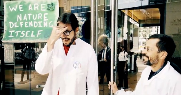 NASA's Peter Kalmus, a climate scientist at the agency's jet propulsion lab in California, chained himself to a JP Morgan Chase bank last week to protest government inaction on climate change.