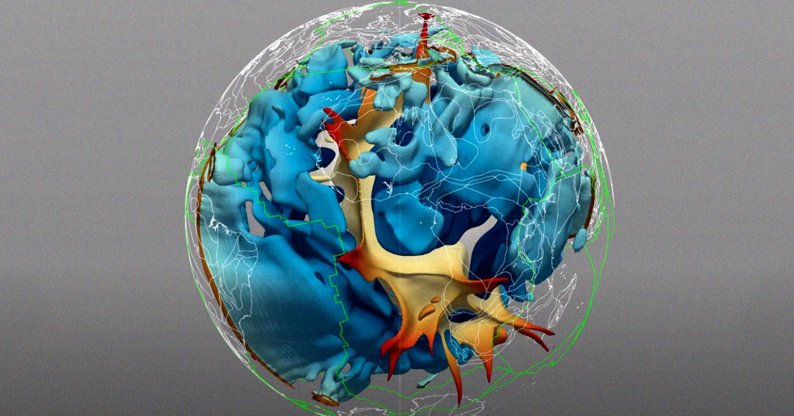A new study published Wednesday in the journal Nature says a giant blob in a core part of Earth, called mantle plumes, are actually moving.