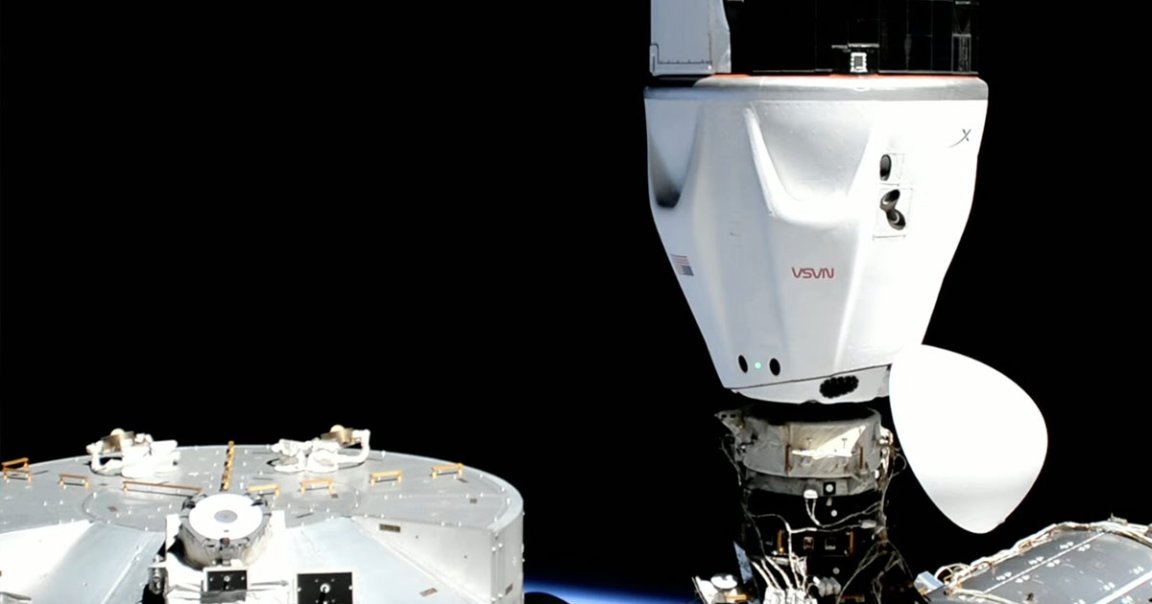 SpaceX has released a stunning new video of its Crew Dragon spacecraft firing its thrusters to dock with the International Space Station.,