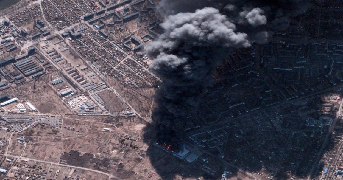 The extensive shelling of Ukraine has been so severe, the invasion can literally be seen from space, a reminder of the devastating scale of the war.