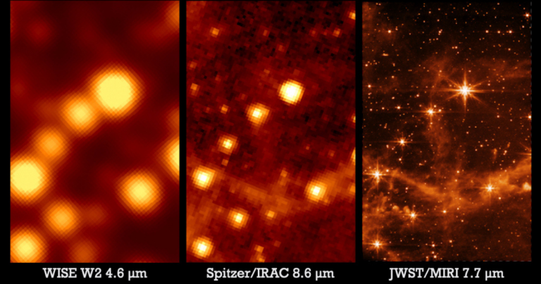The James Webb Space Telescope just sent NASA a photo of a far-away neighboring galaxy. Scientific observations begin in July, says AP.