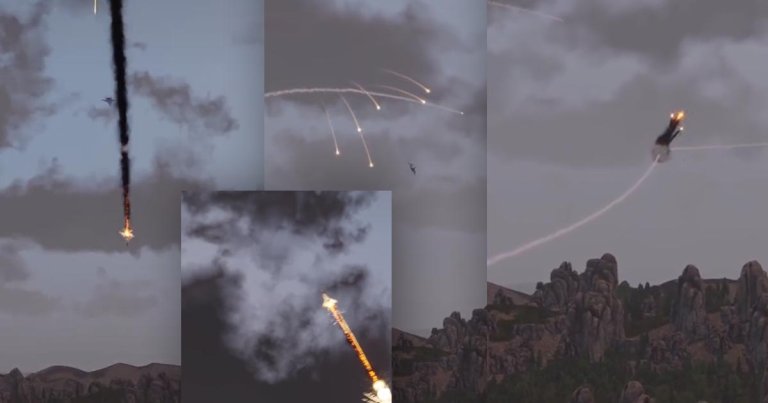 Retired US general Barry McCaffrey shared video game footage online, allegedly showing Ukrainian air defense systems shooting down Russian jets.