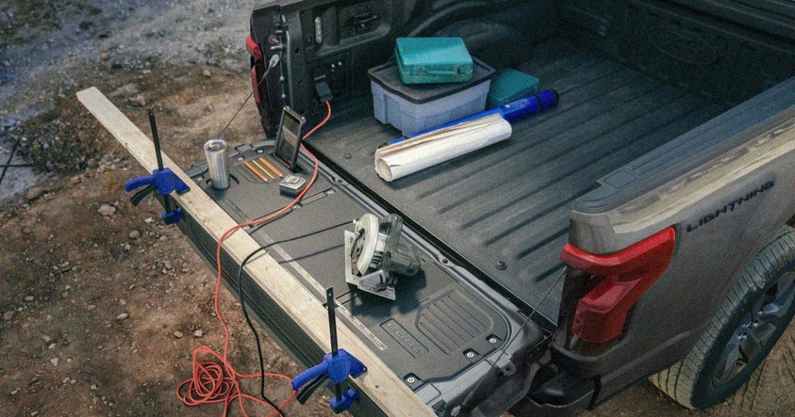 The new Ford F-150 Lightning is electric and comes with an adapter for charging dead Teslas. The aftermarket accessory was posted to a Lightning forum.