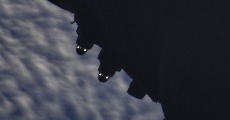 During the undocking of Roscosmos spacecraft Progress MS-18, ISS Cosmonaut Sergey Korsakav discovered "stowaways" gripping the un-crewed freighter.