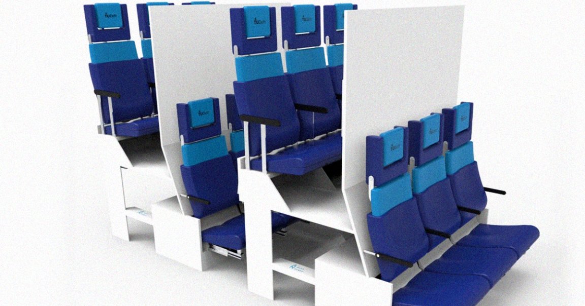 Economy travel may just get worse. Meet the Chaise Lounge Airplane Seats, a bunk-like, double-decker situation that, well, looks like an utter nightmare.