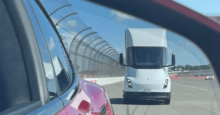 The sleek white exterior of Tesla's electric Semi looks more than a luxury RV than an 18-wheeler. So why are Tesla Semi customers still waiting?