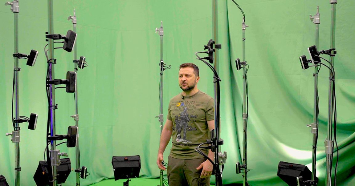 Ukranian President Volodymyr Zelenskyy appeared at four European tech conferences yesterday via hologram and asked for support as Russia invades.