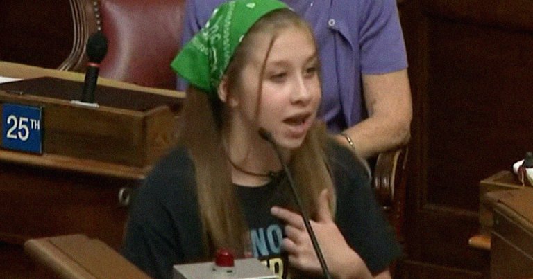 A superhero 12-year-old begged West Virginia lawmakers to think about her young life as they moved to pass an abortion-criminalizing bill.