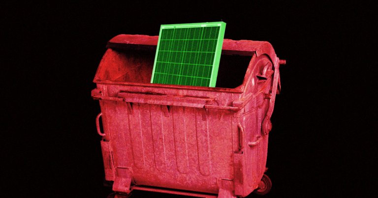 A solar panel can leak heavy metals and cause pollution, but consumer solar demand may mean they get tossed aside less often.