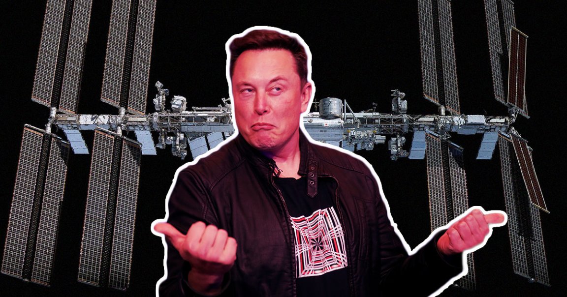SpaceX CEO Elon Musk is glad the Russians are leaving the International Space Station in a matter of years."Bon voyage," he tweeted.